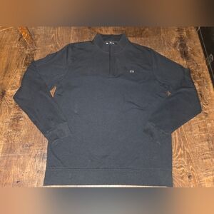 **Travis Mathew, Men's Lg Black Cloud Quarter Zip Pullover, Few Flaws**